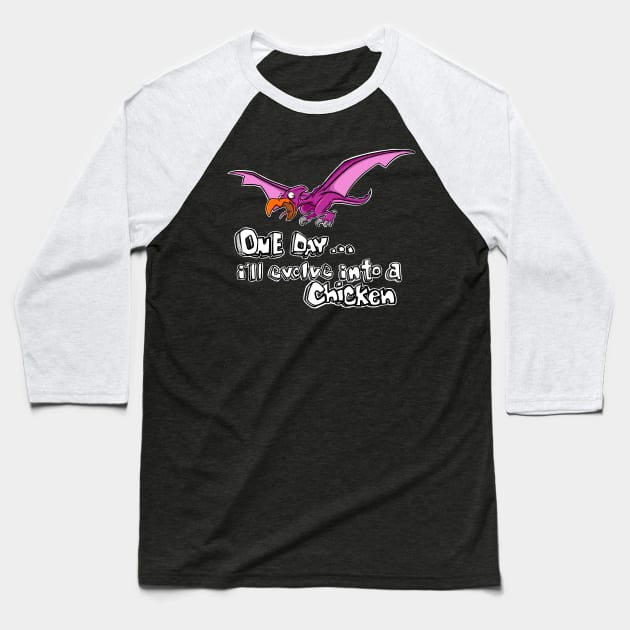 The evolution of the chicken Baseball T-Shirt by the lazy raccoon